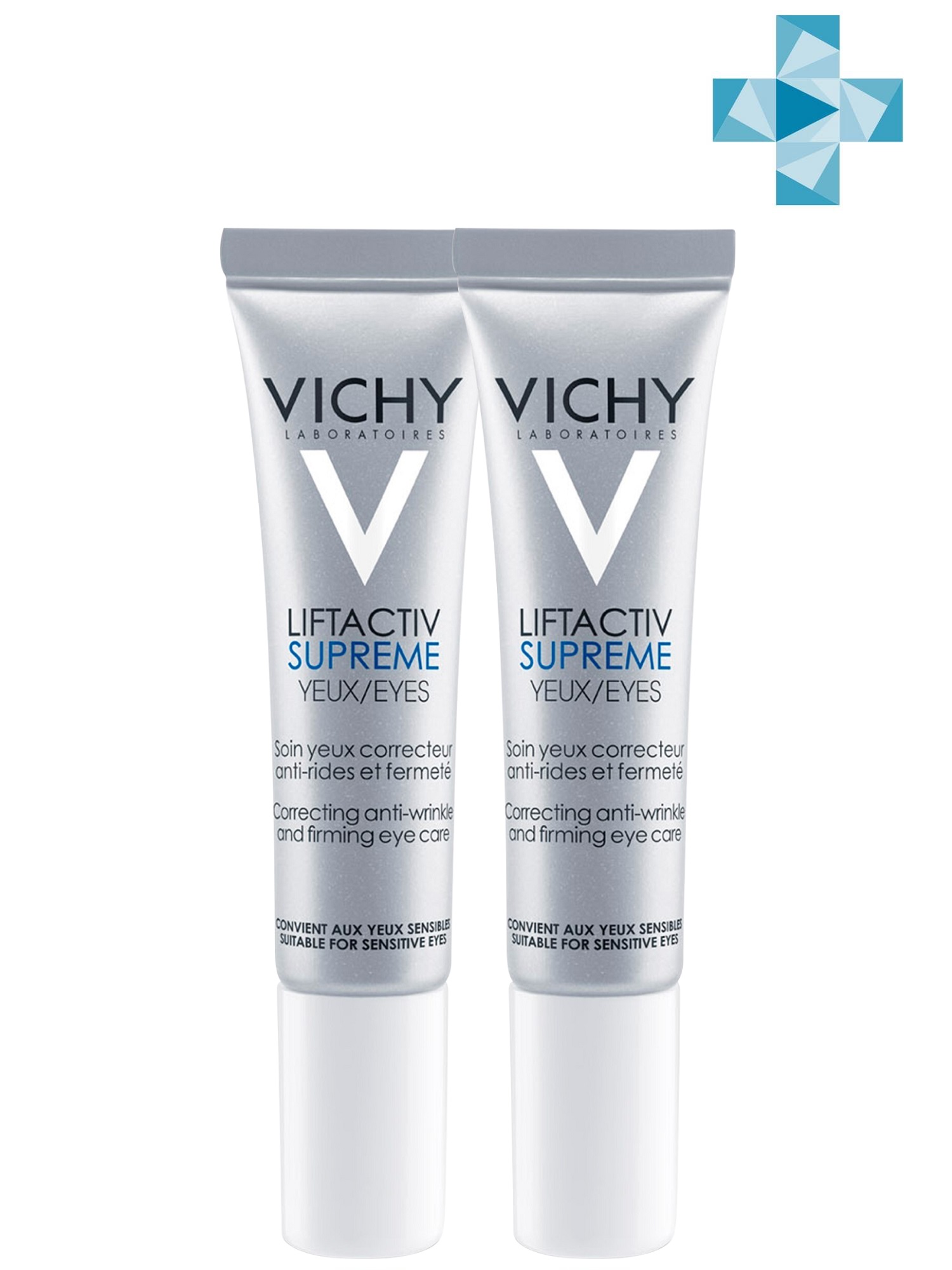Купить Vichy Комплект Лифт Актив Дерморесурс крем для контура глаз, 2 шт. по 15 мл (Vichy, Liftactiv), Франция