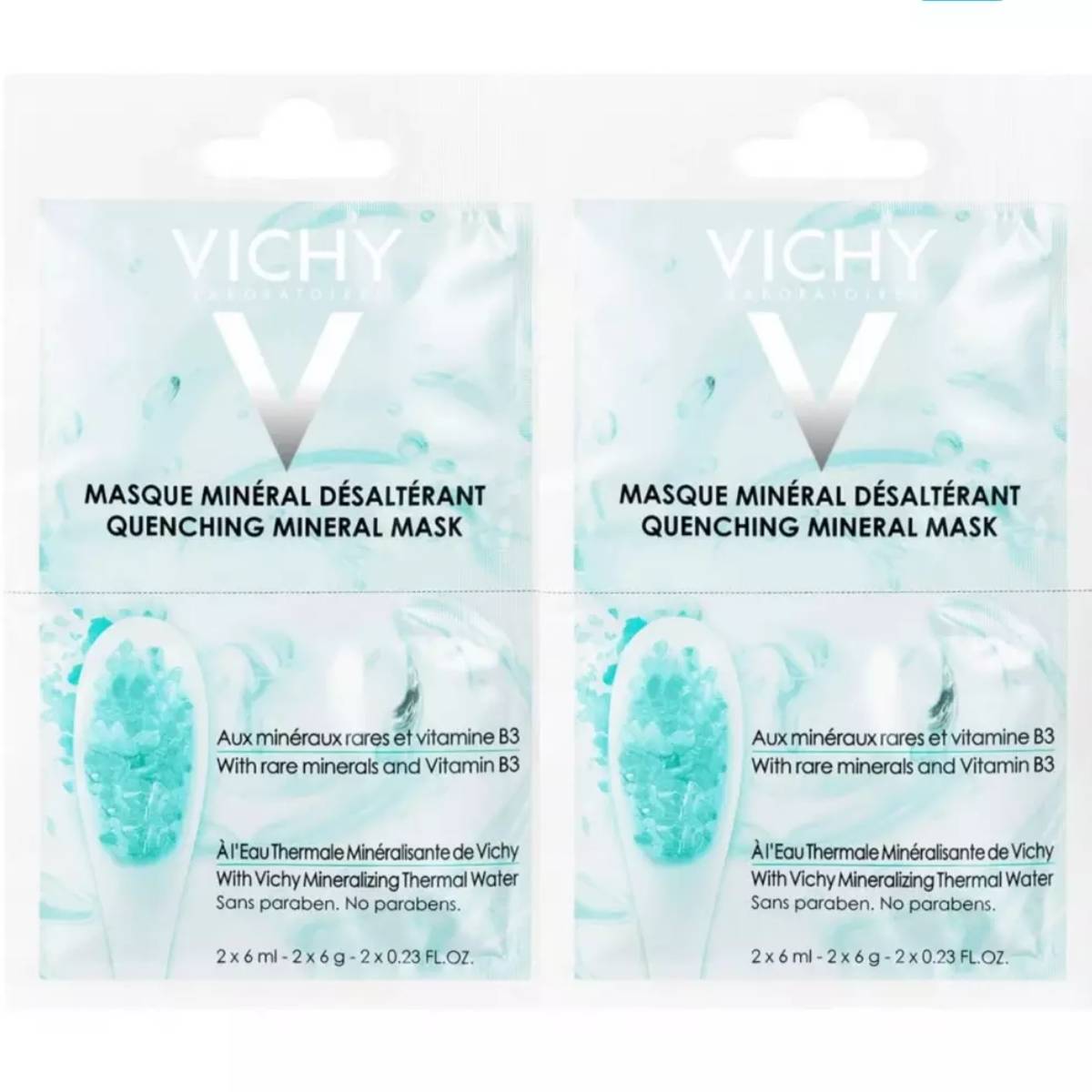 Виши Комплект Успокаивающая  маска саше Purete Thermal 2х6 мл (Комплект из 2 штук) (Vichy, Masque) фото 0