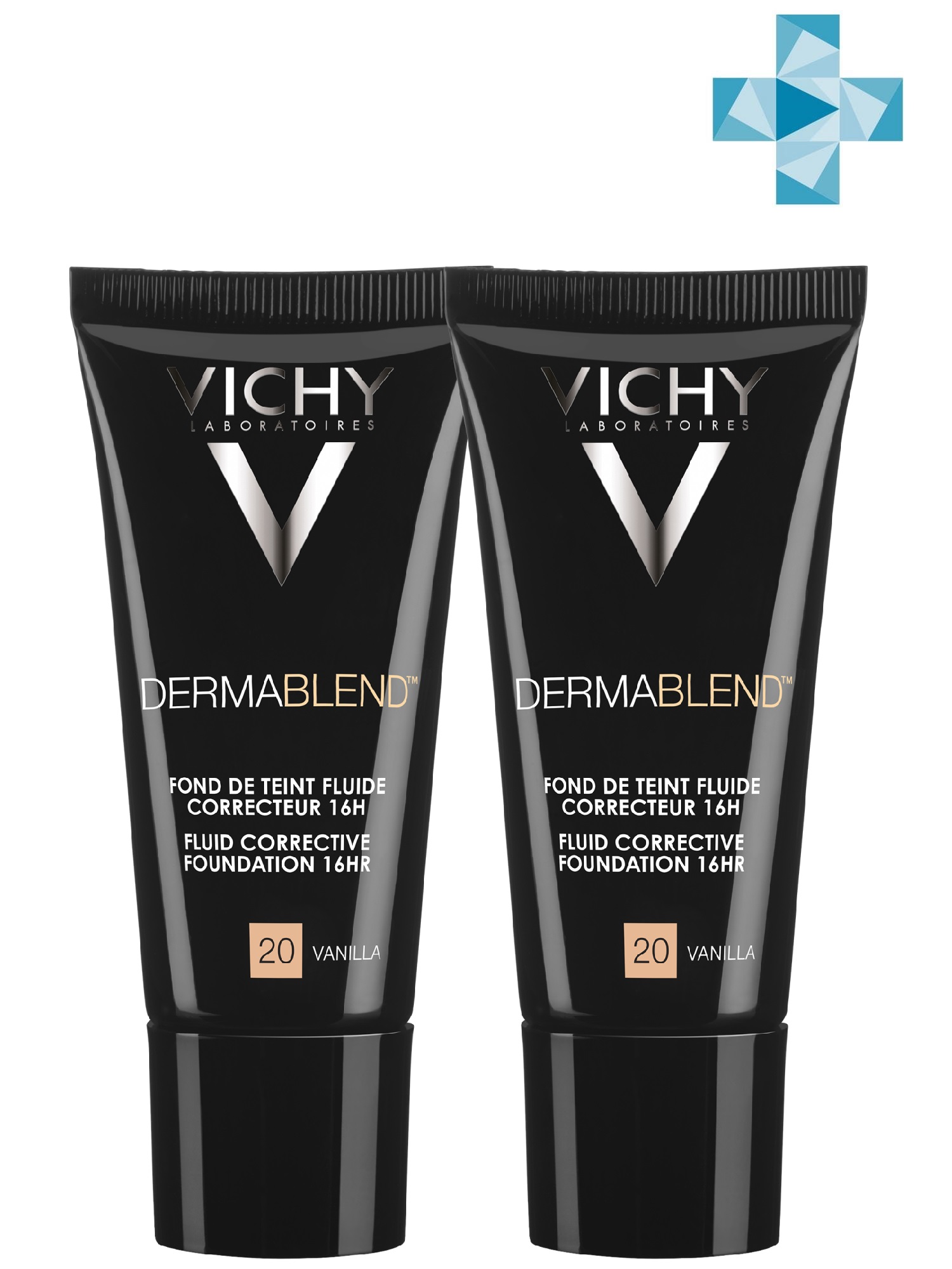 

Vichy Комплект Дермабленд Корректирующий тональный флюид, 20 тон, 2 шт. по 30 мл (Vichy, Dermablend), Dermablend
