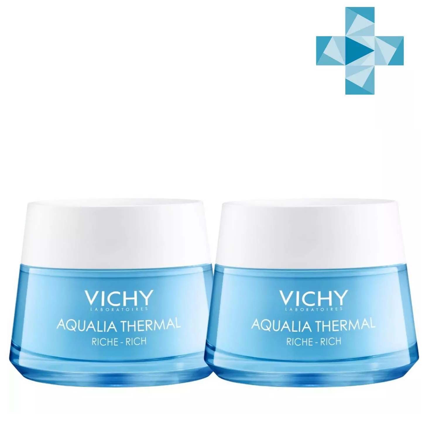 Vichy Комплект Насыщенный крем для сухой и очень сухой кожи Аквалия Термаль, 2 х 50 мл (Vichy, Aqualia Thermal)