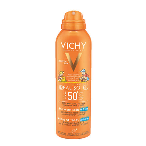 Виши Детский спрей-вуаль анти-песок SPF50+, 200 мл + Термальная Вода 50 мл (Vichy, Ideal Soleil) фото 4