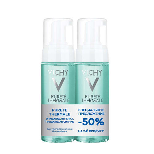 Виши Дуопак Очищающая пенка Purete Thermal 150 мл х 2 шт. (Vichy, Purete Thermal) фото 0