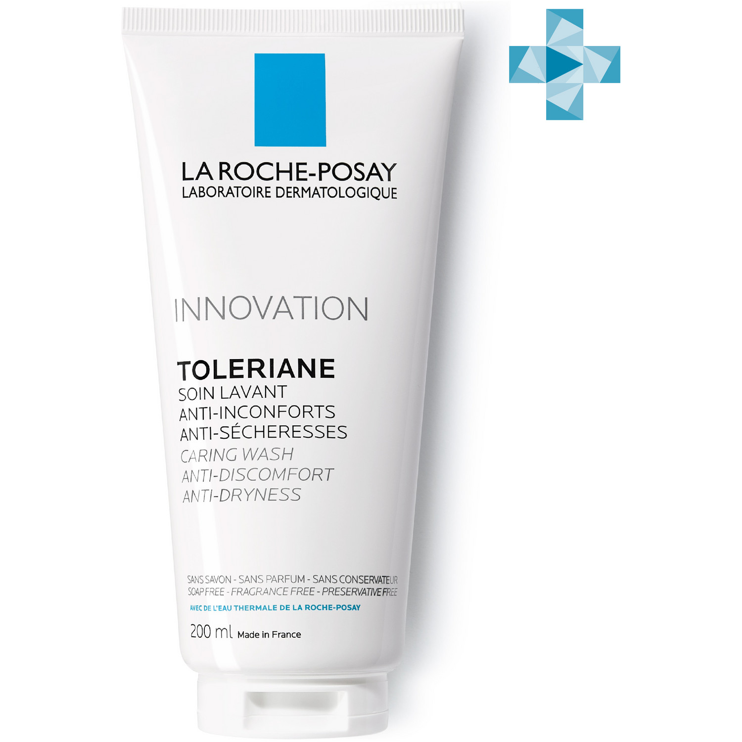 Ля Рош Позе Очищающий гель для умывания для смягчения чувствительной кожи лица и тела, 200 мл (La Roche-Posay, Toleriane) фото 0
