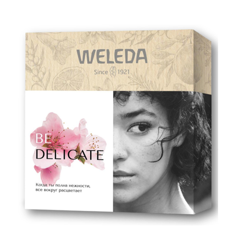 

Weleda Подарочный набор «BE DELICATE»: Деликатный крем для душа 200 мл + Деликатный крем для рук 50 мл + Деликатный питательный крем 7 мл (Weleda, Миндальная линия), Миндальная линия