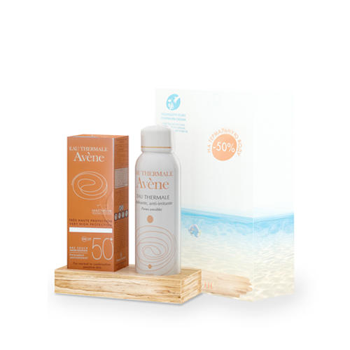Авен Набор Крем SPF 50+, 50 мл и Термальная вода, 150 мл (Avene, Suncare) фото 0