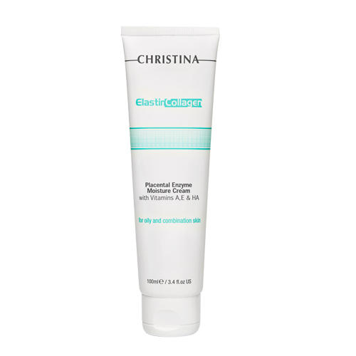 Кристина Elastin Collagen Placental Enzyme Moisture Cream with Vit. A, E & HA Увлажняющий крем 100 мл (Christina, Fresh) фото 2