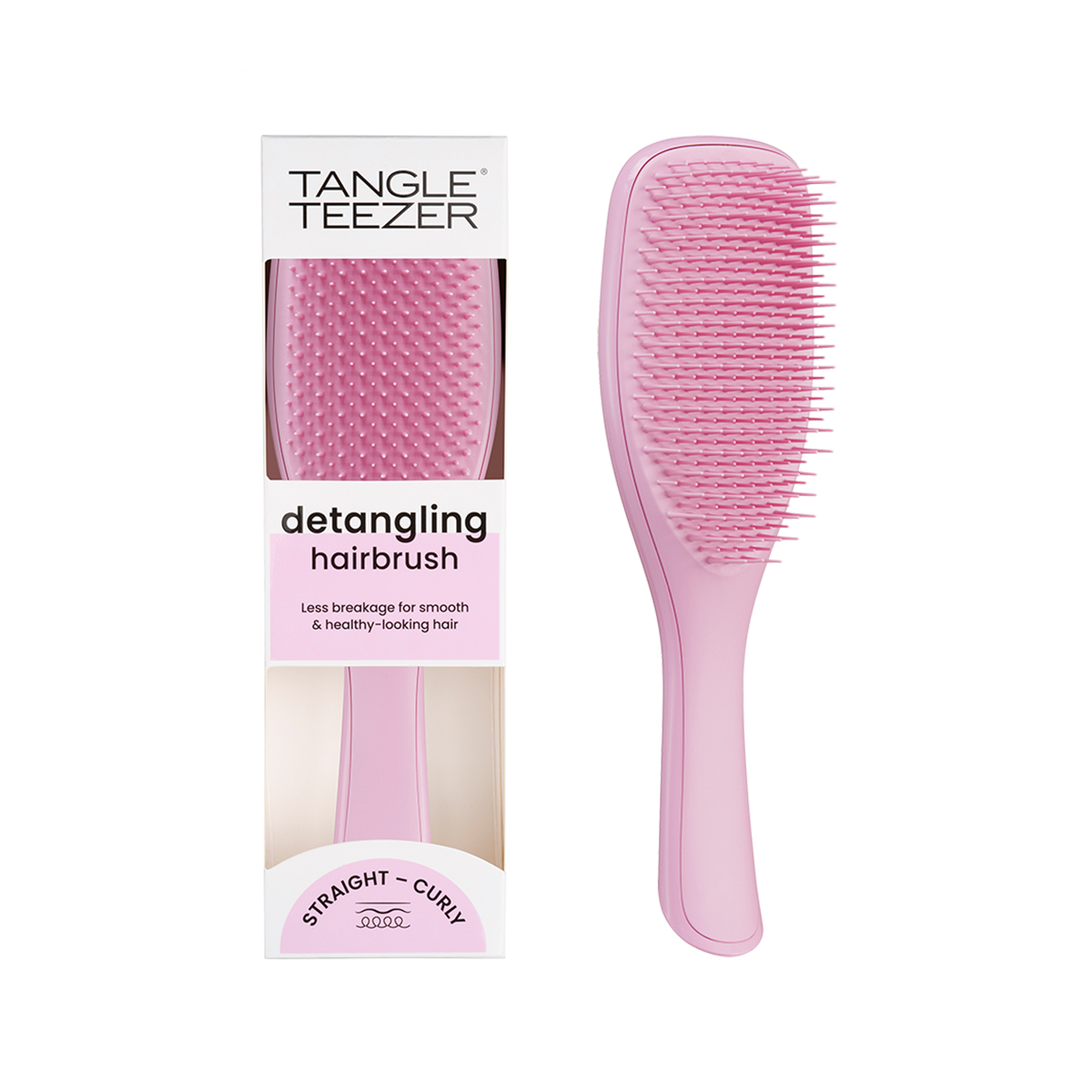 цена Tangle Teezer Расческа для прямых и волнистых волос Rosebud Pink, 40×65×225 мм (Tangle Teezer, The Ultimate Detangler)