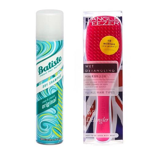 Батист Комплект Сухой шампунь Original, 200мл+Расческа Tangle Teezer The Wet Detangler Popping Pink (Batiste, Fragrance) фото 0