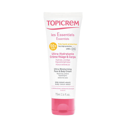 Топикрем Ультра-увлажняющий крем SPF50+ для лица и тела 75мл (Topicrem, Essentials) фото 0