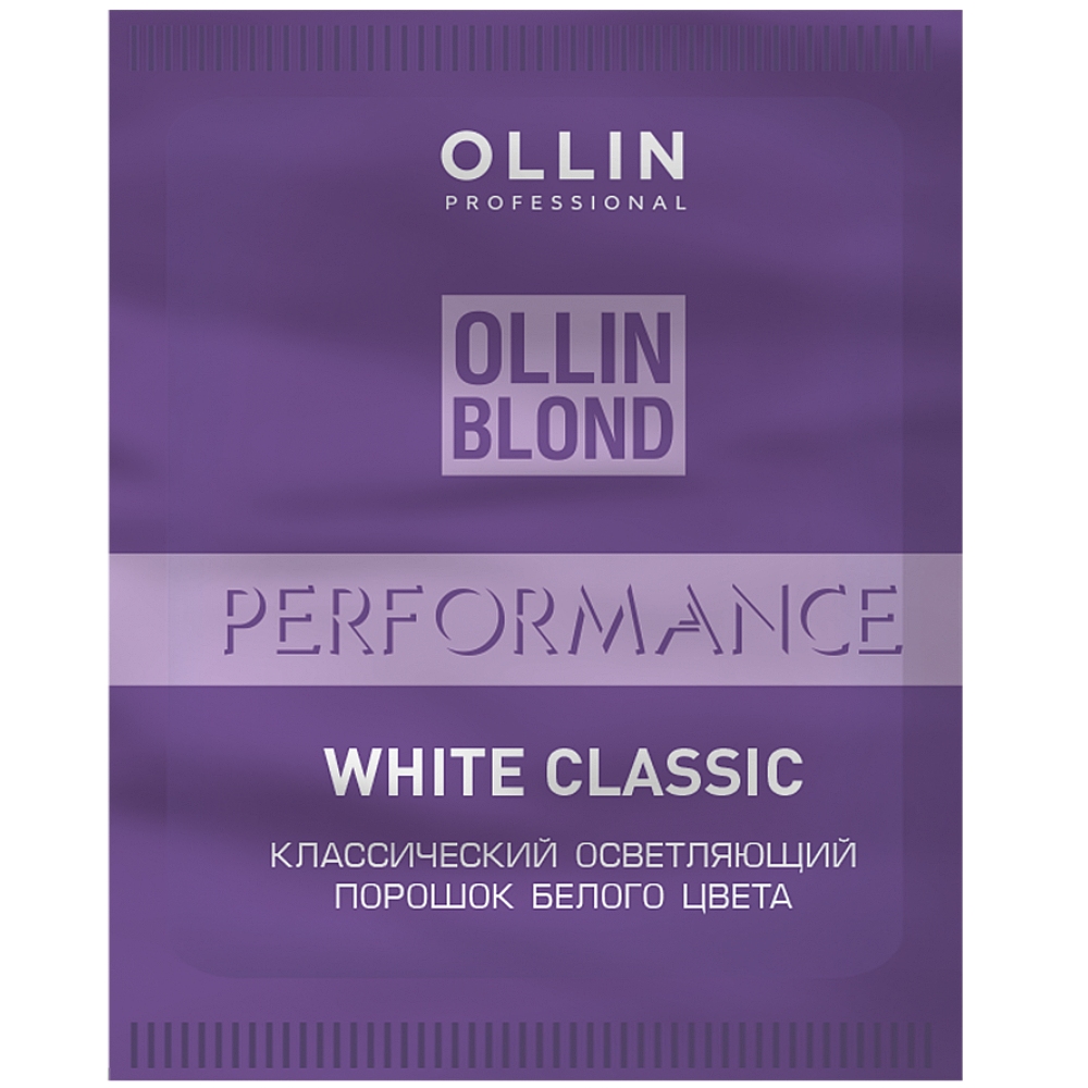 Ollin Professional Классический осветляющий порошок белого цвета White Blond Powder, 30 г (Ollin Professional, Ollin Blond) ollin классический осветляющий порошок белого цвета blond perfomance white classic 500 г