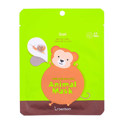Беррисом Тканевая маска с муцином улитки Animal mask series - Monkey 25 мл (Berrisom, Animal mask) фото 0