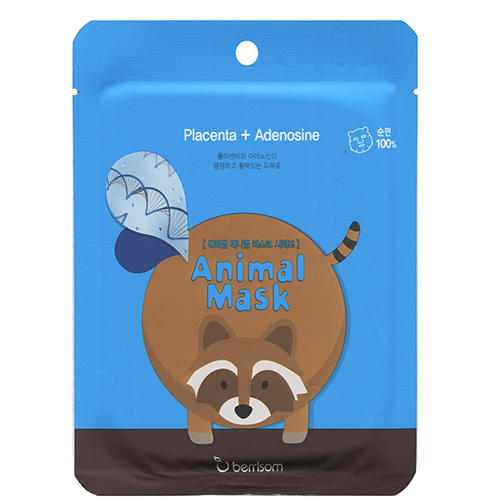 Тканевая маска с экстрактом плаценты Animal mask series Raccoon 25 мл (Berrisom, Animal mask) Тканевая маска с экстрактом плаценты Animal mask series Raccoon 25 мл (Berrisom, Animal mask)