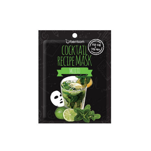 Беррисом Маска для лица Cocktail Recipe - Mojito 20 гр (Berrisom, Cocktail Recipe) фото 0