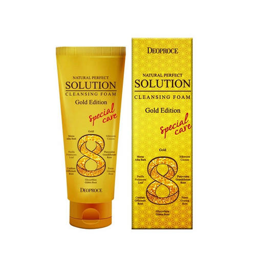Деопрос Пенка для умывания золото и восточные травы 170 г (Deoproce, NATURAL PERFECT SOLUTION) фото 0
