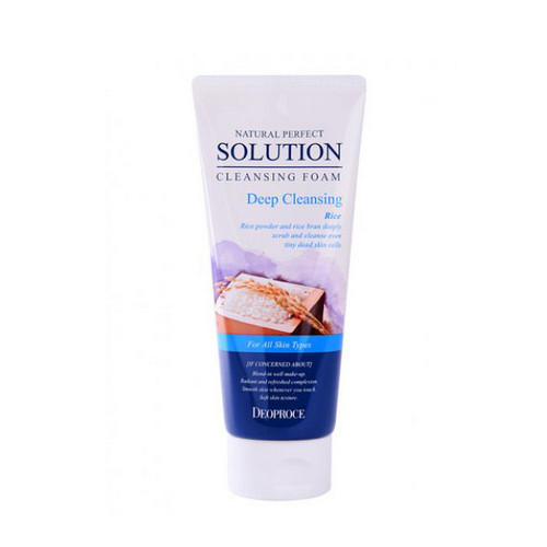 Деопрос Пенка для умывания рисовая вода 170 г (Deoproce, NATURAL PERFECT SOLUTION) фото 0