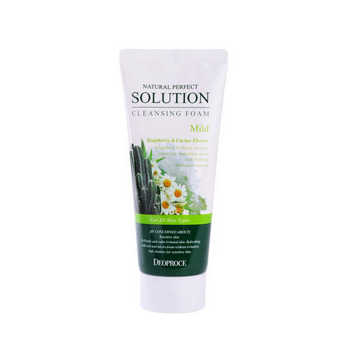 Деопрос Пенка для умывания кактус, ромашка 170 г (Deoproce, NATURAL PERFECT SOLUTION) фото 0