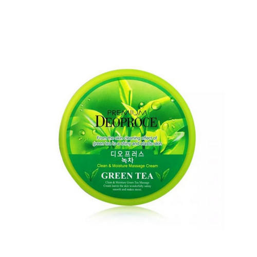 Деопрос Крем массажный CLEAN & MOISTURE GREEN TEA 300г (Deoproce, PREMIUM) фото 0