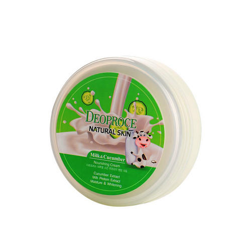 Деопрос Крем для лица и тела NOURISHING CREAM MILK CUCUMBER 100г (Deoproce, NATURAL SKIN) фото 0