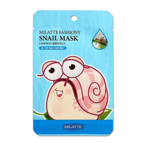 Милатте Тканевая маска для лица улиточная, 21 гр (Milatte, Mask sheet Milatte) фото 0