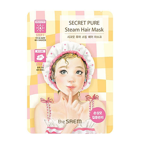 Зе Саем Маска паровая для поврежденных волос Secret Pure Steam Hair Mask, 15 г/5 г (The Saem, Secret Pure) фото 0