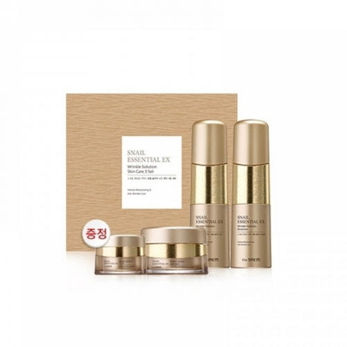 Зе Саем Набор уходовый антивозрастной Snail Essential EX Wrinkle Solution Skin Care 3 Set 150мл*150мл*60мл*30мл (The Saem, Snail Essential) фото 0