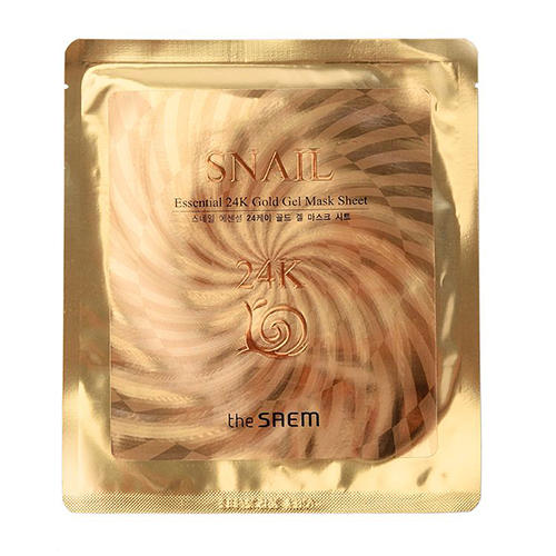 Зе Саем Маска для лица улиточная гелевая 24K Gold Gel Mask Sheet, 30 г (The Saem, Snail Essential) фото 0