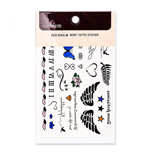 Бодиарт стикеры Eco Soul body tatoo Sticker 02. Freedom Zion (The Saem, Аксессуары)