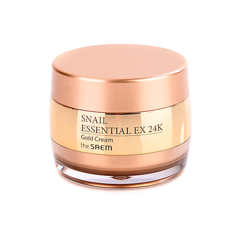 Зе Саем Крем для лица улиточный с золотом 24K Gold Cream, 50 мл (The Saem, Snail Essential) фото 0