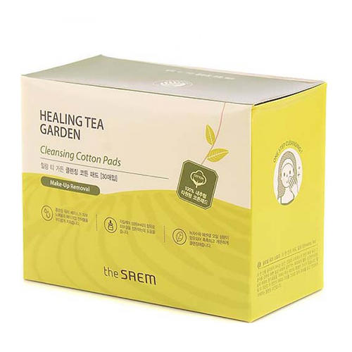 Зе Саем Диски хлопковые влажные очищающие Healing Tea Garden Cleansing Cotton Pads, 30 шт (The Saem, Garden Pleasure) фото 0