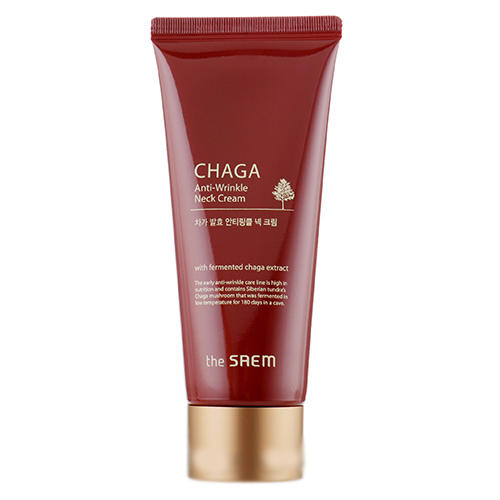 Зе Саем Крем для шеи антивозрастной Anti-wrinkle Neck Cream, 100 мл (The Saem, Chaga) фото 0