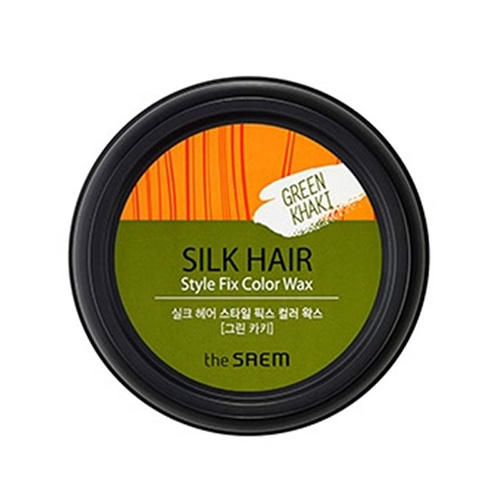 Зе Саем Воск для волос оттеночный Style Fix Color Wax Green Kahki, 90 г (The Saem, Silk Hair) фото 0