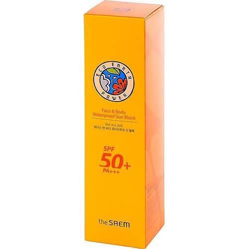 Зе Саем Крем солнцезащитный для лица и тела Eco Earth Power Face & Body Waterproof Sun Block, 100 г (The Saem, Sun) фото 0