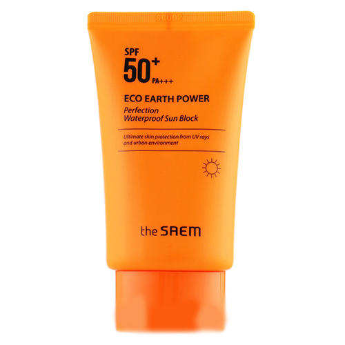 Зе Саем Крем солнцезащитный водостойкий Eco Earth Power Perfection Waterproof Sun Block, 50 г (The Saem, Sun) фото 0