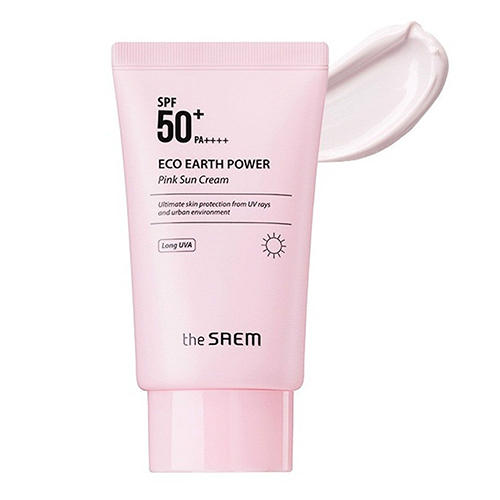 Зе Саем Крем солнцезащитный Eco Earth Power Pink Sun Cream, 50 г (The Saem, Sun) фото 0