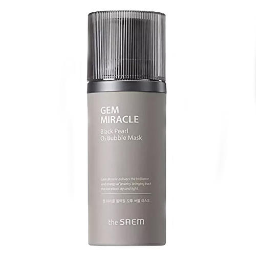 Зе Саем Маска кислородная с экстрактом жемчуга Gem Miracle Black Pearl O2 Bubble Mask, 105 г (The Saem, Black Pearl) фото 0