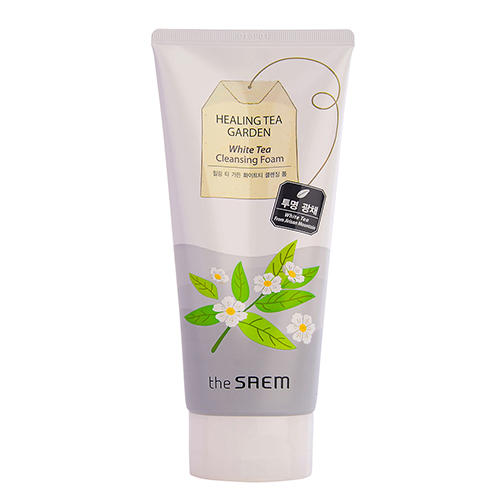 Пенка для умывания с экстрактом белого чая Healing Tea Garden White Tea Cleansing Foam, 150 мл (The Saem, Garden Pleasure)