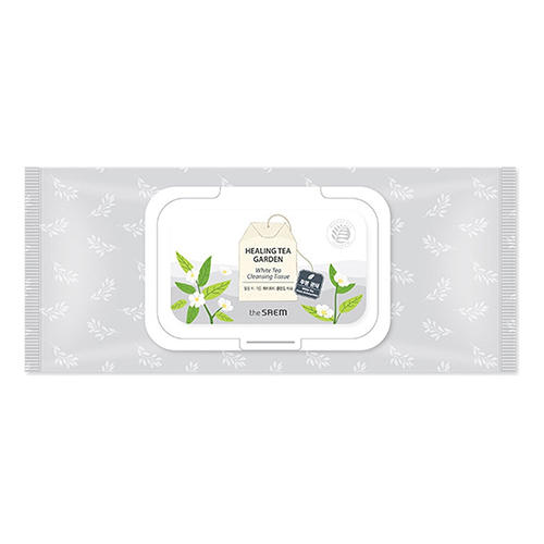 Зе Саем Салфетки очищающие с экстрактом белого чая Healing Tea Garden White Tea Cleansing Tissue, 240 г (The Saem, Garden Pleasure) фото 0