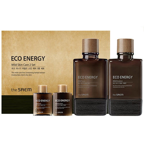 Зе Саем Набор уходовый для мужчин Mild Skin Care 2 Set 150 мл*2 /30 мл*2 (The Saem, Eco Energy) фото 0