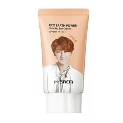 Зе Саем Крем солнцезащитный SPF 50 (Seventeen) Eco Earth Power Tone Up Sun Cream The 8, 50 г (The Saem, Sun) фото 0