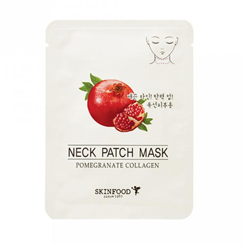 Скинфуд Маска для шеи антивозрастная Pomegranate Collagen Neck Patch Mask, 10 г (Skinfood, Для лица) фото 0