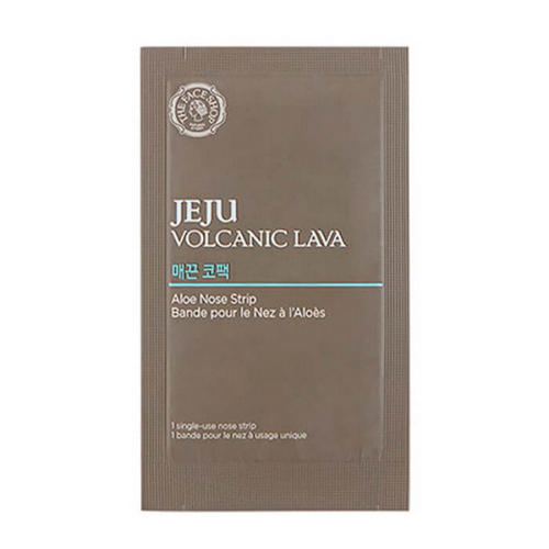 Зе Фейс Шоп Патчи от черных точек с экстрактом алоэ Jeju Volcanic Lava Aloe Nose Strip 1 шт (The Face Shop, Jeju) фото 0