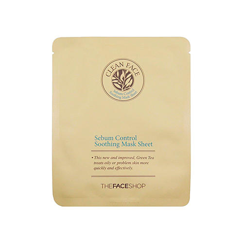 Зе Фейс Шоп Маска для проблемной кожи Cf.Sebum Control Soothing Mask Sheet Gsp 29гр (The Face Shop, Clean Face) фото 0