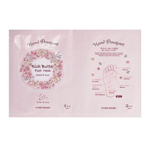 Этюд Хаус Маска для ног Hand bouguet  Rich butter Foot Mask, 3*18 г (Etude House, Hand bouguet) фото 0