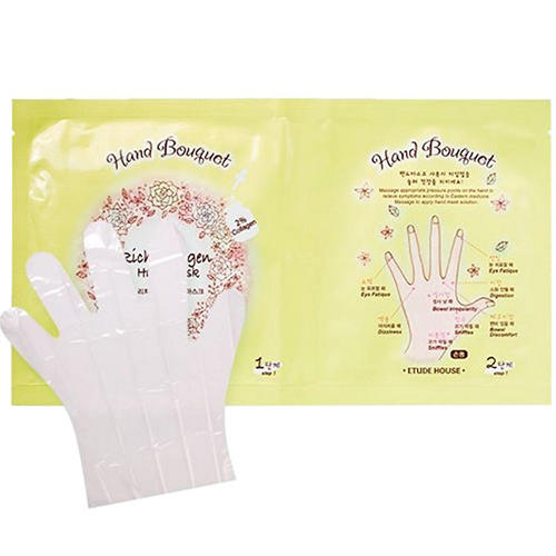 Этюд Хаус Маска для рук тканевая с коллагеном Hand bouguet Rich Collagen Hand Mask, 16 г (Etude House, Hand bouguet) фото 0
