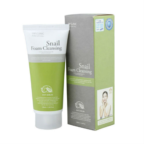  Пенка для умывания УЛИТОЧНЫЙ МУЦИН Snail Foam Cleansing, 100 мл (3W Clinic, Для лица) фото 0