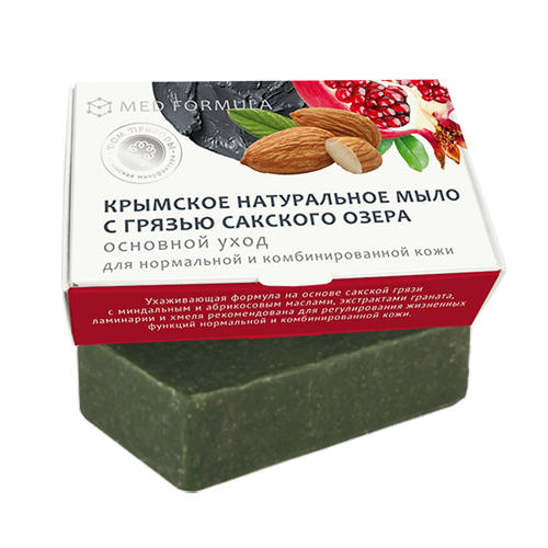 

Дом природы Мыло на основе грязи Сакского озера, Основной уход 100 г (Дом природы, MED formula), MED formula