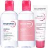 Биодерма Программа Sensibio очищение и основной уход: мицеллярная вода 250 мл + лосьон 250 мл + насыщенный крем 40 мл (Bioderma, Sensibio) фото 6
