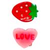 Инвизибабл Мини заколки-крабики для волос Glow Kids Frutti Strawberry, 2 шт (Invisibobble, Clipstar) фото 2