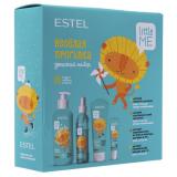 Детский набор "Весёлая прогулка" (шампунь 300 мл + спрей 200 мл + крем 75 мл + бальзам 10 мл) (Little Me)