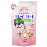 Мыло-пенка для рук детская от 0 до 3 лет "Розовый персик" запасной блок, 200 мл (Kirei Kirei)